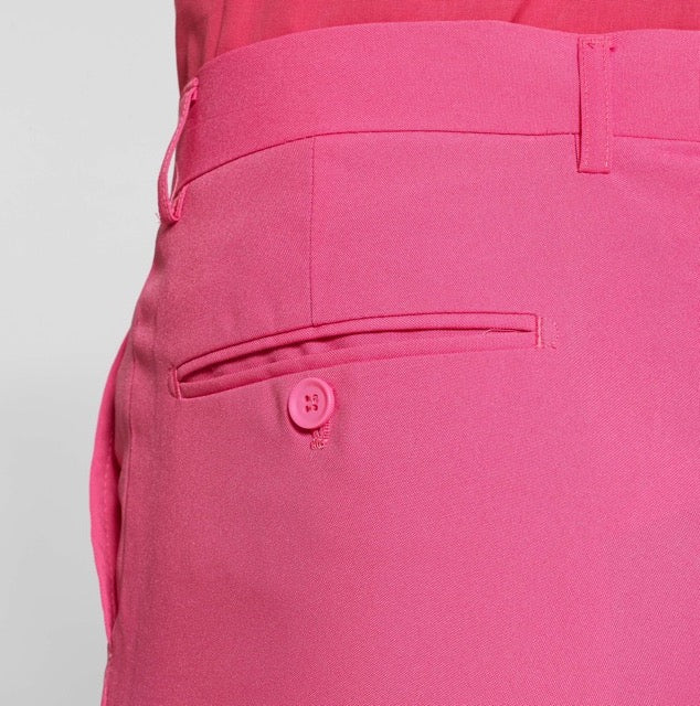 Zoom in on pink men's pants