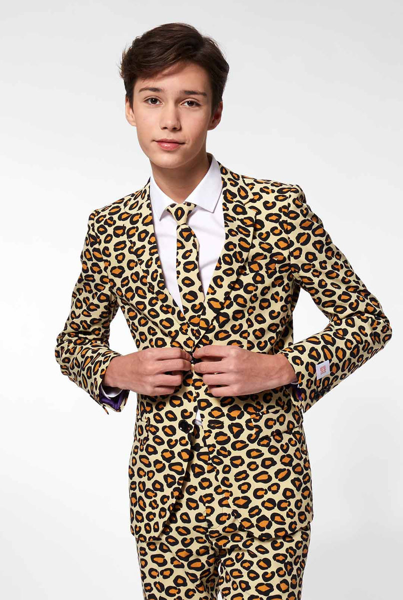 The Jag | Leopard Print Suit for Teen Boys | OppoSuits