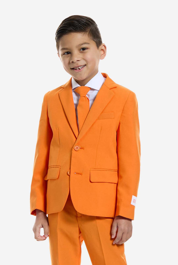 Boys Half Sleeves Suit - Orange
