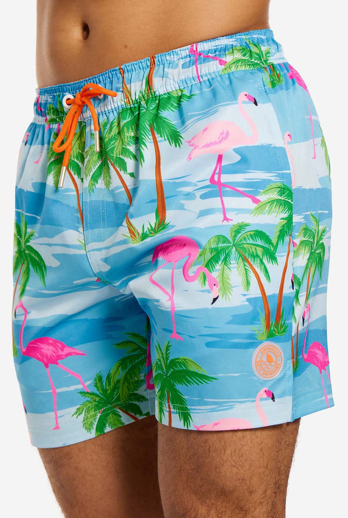 Tropical swim trunks