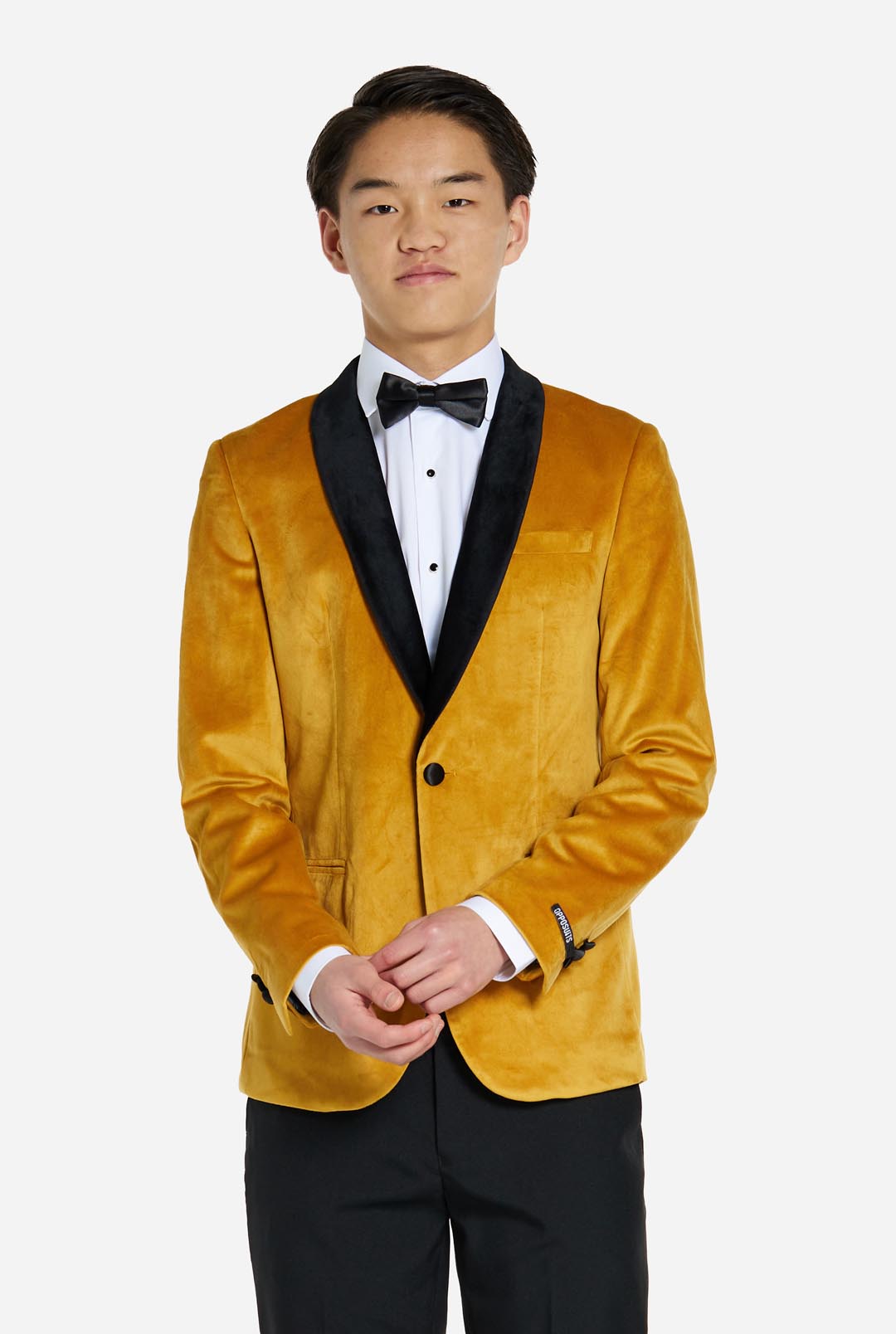 Wintage Men's Velvet Grandad Nehru Blazer Coat Jacket:Brown Camel