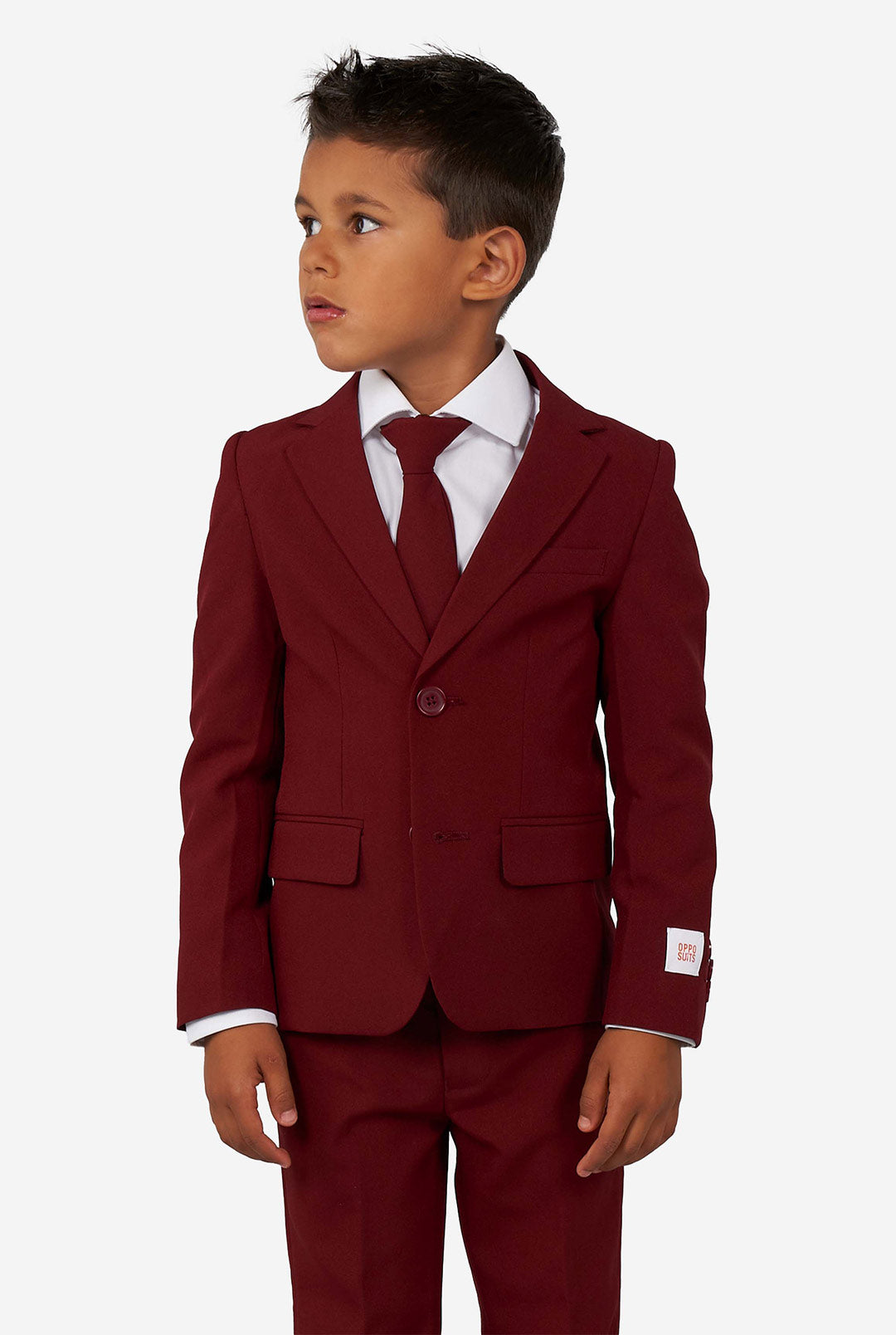 Blazing Burgundy Boys Suit - OppoSuits