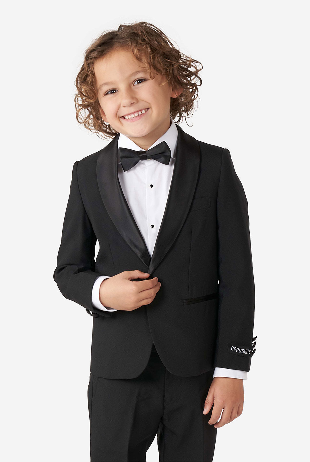 Amazon.com: Black Tuxedo Suit for Boys 2 Pieces Jacquard Shawl Lapel Kids  Formal Suit Set Jacket Pants Size 6: Clothing, Shoes & Jewelry