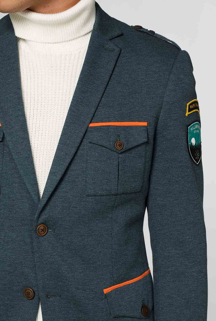 Park Ranger | Green Men's Blazer | OppoSuits Deluxe