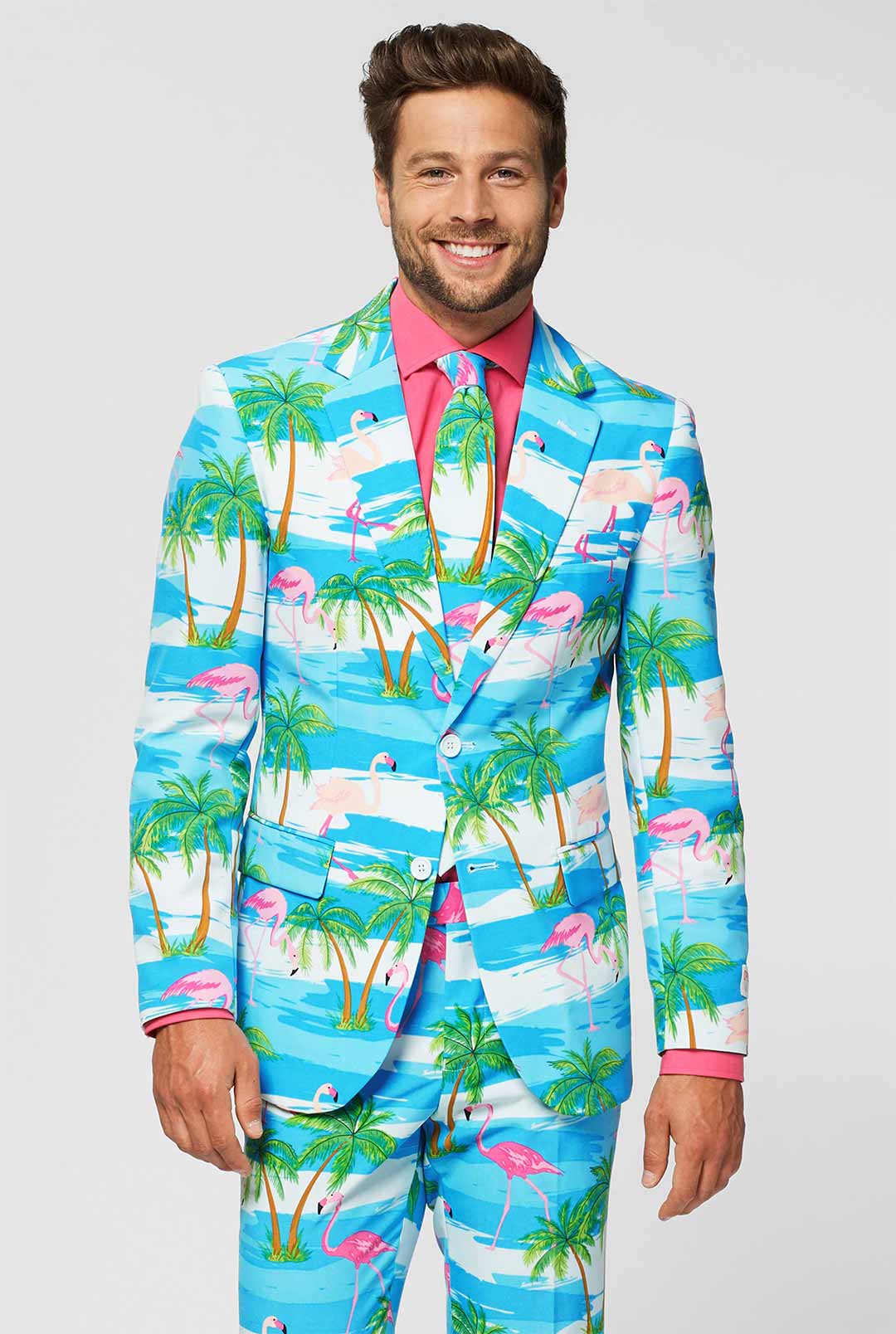 Flaminguy Suit | Tropical Flamingo Suit | OppoSuits