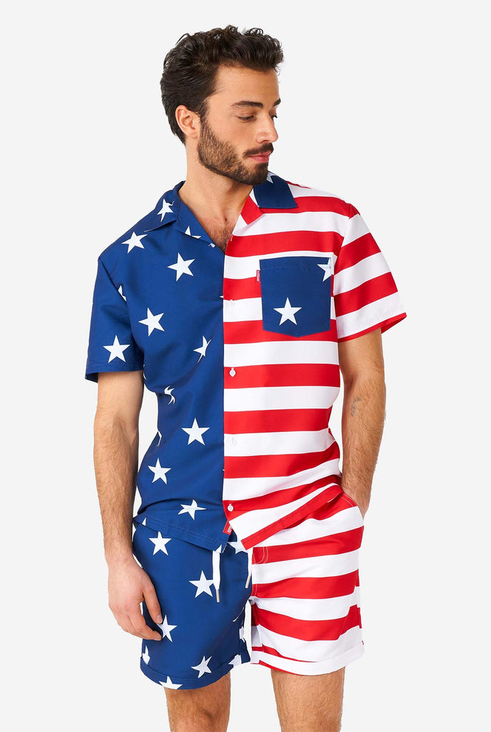 4th of July Outfits | American Flag Suits | OppoSuits